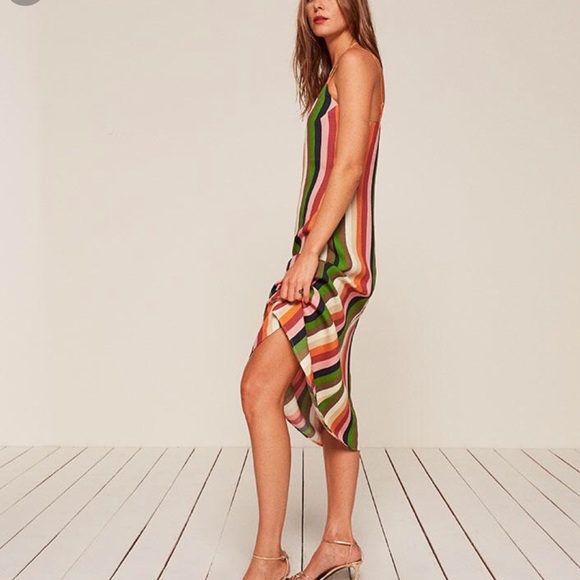 Reformation Dresses & Skirts - Reformation Midi Dress Starburst Stripes